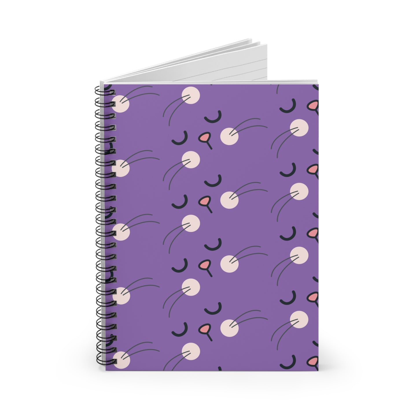 Purple Rabbit Spiral Notebook - Ruled Line