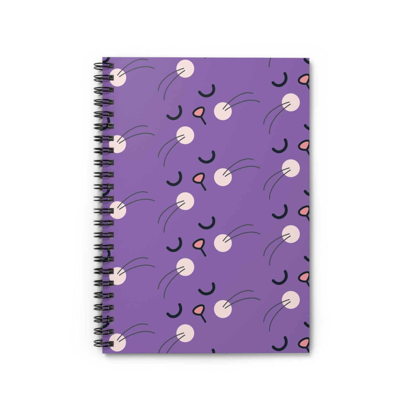 Purple Rabbit Spiral Notebook - Ruled Line